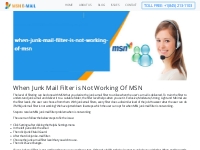 When Junk Mail Filter is Not Working Of MSN