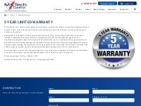 Warranty Policy | M-Tech Control