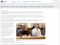 Multnomah County facing budget shortfall in latest 5-year forecast | M