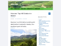 Munnar: Top Hill Station in Kerala