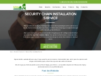 Security Chain Installation Service - Mya Locksmith (845) 203-0394