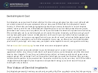 Dental Implant Cost | Winterholler Dental Implants   Cosmetic Dentistr