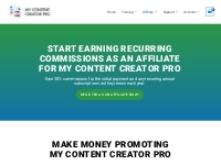 Affilate Registration - My Content Creator Pro