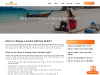 How Do I change my Latam Airlines ticket? | Myfareshub