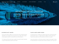 Mykonos Yacht Charter, Mykonos luxury yacht charter, Greece