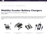 Power Up: Mobility Scooter Battery Chargers