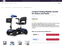 Compact Folding Mobility Scooter for Seniors