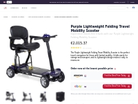 Compact and Durable Travel Scooter - Purple
