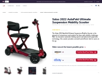 Solax 2022 AutoFold Ultimate Suspension Scooter - Mobility