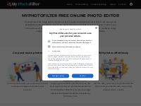 MyPhotoFilter online tool to edit crop and compress photo