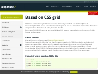 Based on CSS grid - Responsee - lightweight responsive CSS framework