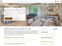 Myrtle Beach Golf Condos For Sale