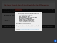 Articles for Therapists : National Association of Cognitive-Behavioral