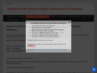 Mental Health Webinars: Excellent Cognitive-Behavioral Therapy Webinar
