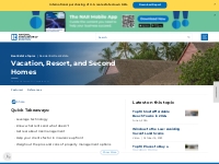 Vacation, Resort, and Second Homes