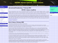 NASWA Journal Columns   Kim s Column