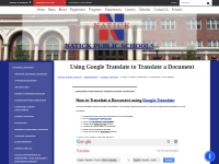   	Using Google Translate to Translate a Document - Natick Public Scho