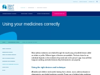 Using your medicines correctly - National Asthma Council Australia