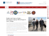 Nationwide Personal Injury Attorney San Diego CA: National Injury Help