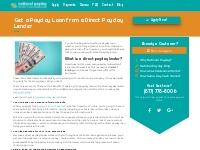 Get a Payday Loan from a Direct Lender - Nationalpayday.com