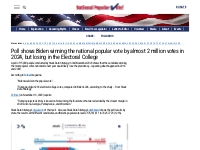 Poll shows Biden winning the national popular vote ﻿by almost 2 millio
