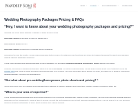 Wedding Photography Packages Pricing And FAQs (2024)