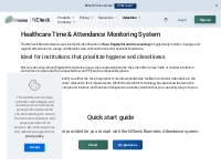 Biometric time and attendance management system for hospitals - NCheck