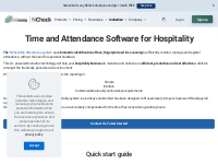Time and attendance software for hospitality - NCheck