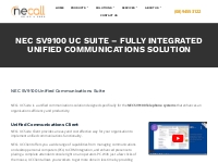 NEC UC Suite for Unified Communications | NECALL
