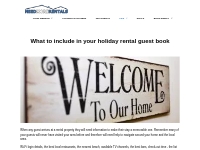 Holiday Home Guest Books, Digital Welcome Books   Templates