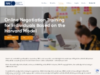 Online Negotiation Training based on Harvard Model