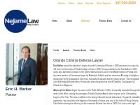 Eric Barker - Criminal Defense Attorney in Orlando -  NeJame Law