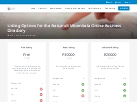 Listing Options for the Nelspruit Mbombela Online Business Directory