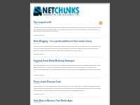 Netchunks - Blogging Tips   Ideas, Webmaster Tips, Web Magazine