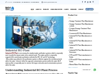 Industrial RO Plant Manufacturer Noida - Delhi | Reverse Osmosis Plant