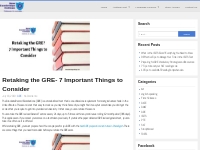 Retaking the GRE- 7 Important Things to Consider | NCC Blog