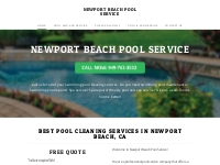 Newport Beach Pool Service