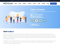Our Client Testimonial and Google Ratings - Next Screen