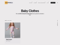 #1 Trusted Baby Clothes Manufacturer: Baby Rompers, Onesies
