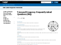 Time and Frequency Frequently Asked Questions (FAQ) | NIST