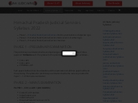 Himachal Pradesh Judicial Services Syllabus 2022 - N K Judiciary