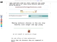 Make nontoxic choices to age young and live longer in good health