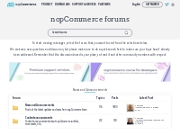 Forums - nopCommerce