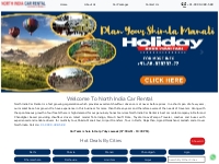 North India Car Rental Online Booking For Shimla Manali From Delhi