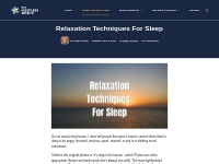 Relaxation Techniques For Sleep: Calm Your Busy Mind