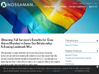 Obtaining Full Survivor’s Benefits for Class Action Member in Same-Sex