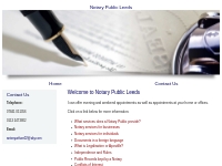 Notary Public Leeds, Notary Leeds