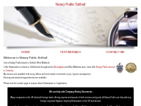 Notary Public Solihull, Notary Solihull,West Midlands Notarisation, Ap