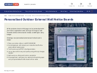 Personalised External Wall NoticeBoards - NoticeboardsOnline