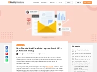 Best Time to Send Emails to Improve KPIs [A Research Study]